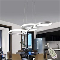 LED Acrylic Chandelier  Dimmable with Remote