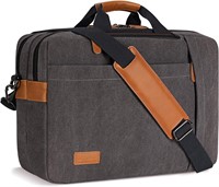 ESTARER Men's 17.3 Laptop Messenger Bag  Grey
