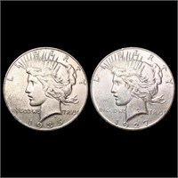 [2] Peace Silver Dollars [1927, 1935] CLOSELY