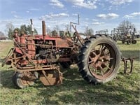 Farmall F12 tractor w/ cultivators- non running