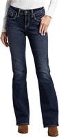 NEW $98 (31x31) SILVER Curvy Midrise Bootcut Jeans