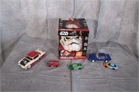 Assorted Toys. Star Wars. Vintage Cars Mustang