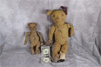TWO Authentic Antique Teddy Bears. RARE!