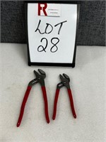 (2) Mac Slip Joint Pliers 8" & 10"