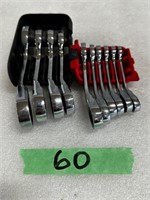 (10) Mac Stubby Combination Open/ Ratchet Wrenches