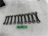 (10) SK Metric Stubby 12 Point End Wrenches