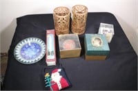 Lot Christmas Decor. Waterford Ornament Boxed