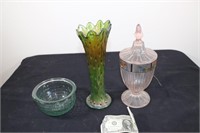 Glass Lot. Heisey and Northwood Glass Carnival