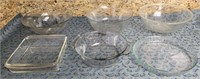 L - LOT OF BOWLS & GLASS BAKING DISHES (K4)