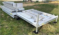 Aluminum wheel chair Ramp 46 ft with 64" platform