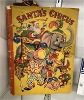 1952 Pop-Up Santa's Circus Activity Book White Pla