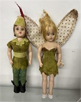 1953 Duchess Doll Co. Peter Pan & Tinkerbell Doll