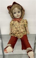 Early Composition Doll w Sleep Eyes, Crier Box, Mo