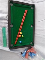 Desktop billiards/pool game