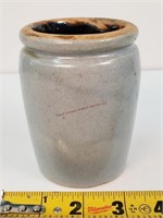 4" Light Blue Stoneware Jar