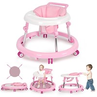 Foldable Baby Walker  9 Heights  6-12m Pink