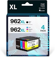 4 pack 962XL Ink Cartridges for HP OfficeJet Pro