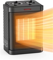 1500W Ceramic Heater  Rapid Heating  Black