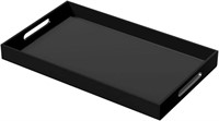 Acrylic Tray  Black  12x20 Inches  NIUBEE