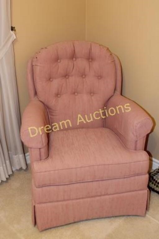 Pink Upholstered Chair