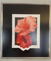 Max Johnson 1992 Floral Print 18”x21”