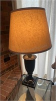 Black Base Lamp 3 light settings 27” tall