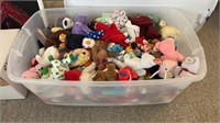 Large Bin Of Beanie Babies