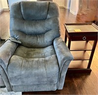 Power Recliner and Side Table