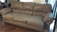 Art Van Leather Sleeper Sofa 88x38x43"