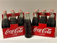 13 Commemorative Coke Bottles with Cartons