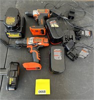 DeWalt and Black & Decker Batteries and Tools