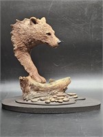 Bear Stream Scupture by Cain. 253/2000 Limited
