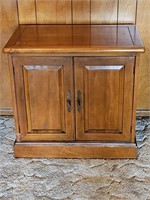 Vintage Maple Record Cabinet. 26 X 16½ X 24 in