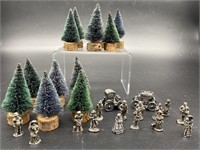 Liberty Falls Miniature Pewter Townspeople + 12