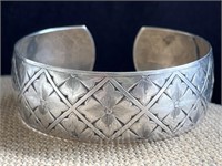 Sterling Silver Handmade Cuff Bracelet