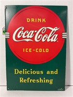 Coca-Cola metal sign - 17 1/2” x 12 1/4”