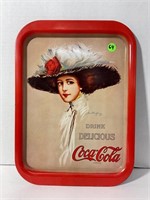 Coca-Cola vintage metal serving tray 14 3/4” x 10