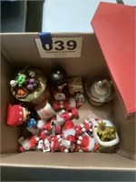 Box lot of Holiday Decorations.