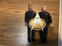 Star Trek Picard and Sisco dolls lot