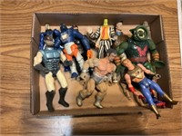 Action figure lot He-Man, DC, A-Team, Beetlejuice
