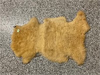 SHEEP TANNED HIDE - APPROX 42" X 27"
