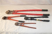 14", Two 18" & 36" Bolt Cutters
