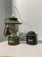 COLEMAN MODEL 228F & BATTERY OPERATED LANTERNS