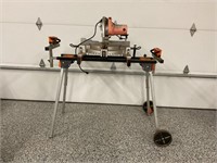 Chicago sliding compound miter saw with stand