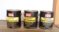 3 Cans of Do It Best Roof Cement