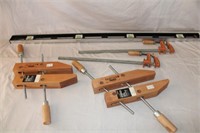 Craftsman 4' Level & Craftsman Wood Clamps