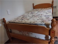 Twin Bed Frame Mattress Boxsprings and Linens