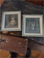 2 Framed ballet prints/bedroom2 
10''x11''