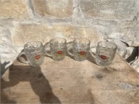(4) SET OF FOUR "VICTORIAS STATION" BEER MUGS
