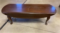 Cherry finished coffee table